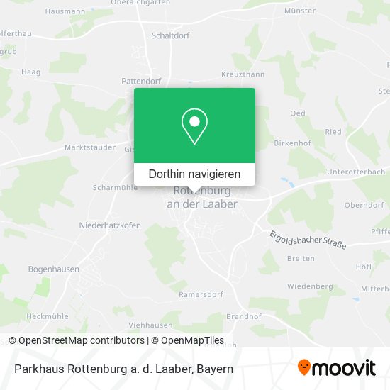 Parkhaus Rottenburg a. d. Laaber Karte