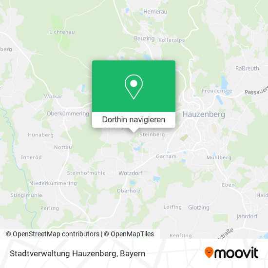 Stadtverwaltung Hauzenberg Karte