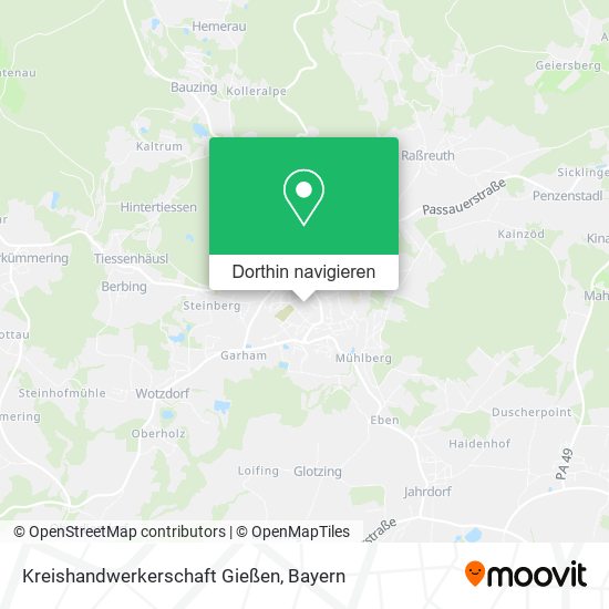 Kreishandwerkerschaft Gießen Karte