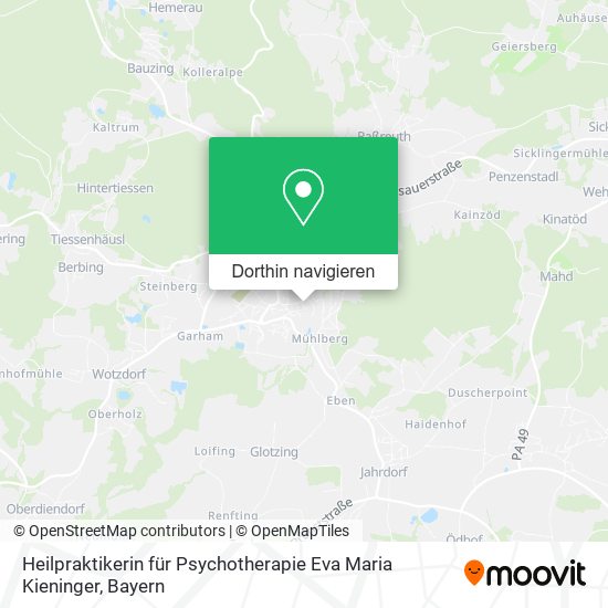 Heilpraktikerin für Psychotherapie Eva Maria Kieninger Karte