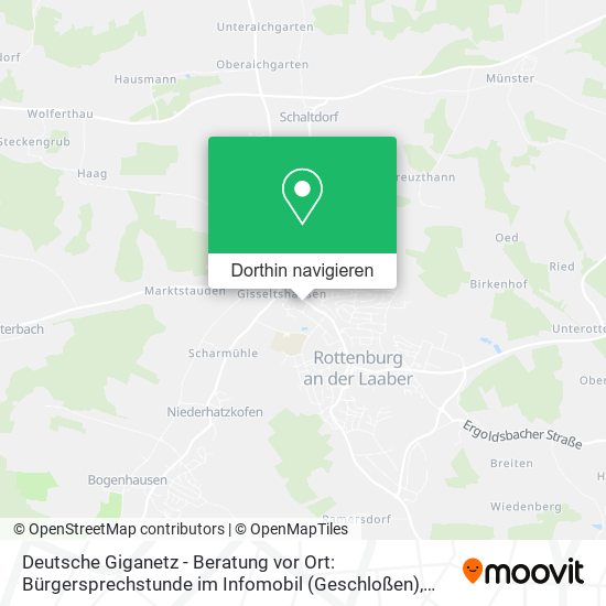 Deutsche Giganetz - Beratung vor Ort: Bürgersprechstunde im Infomobil (Geschloßen) Karte