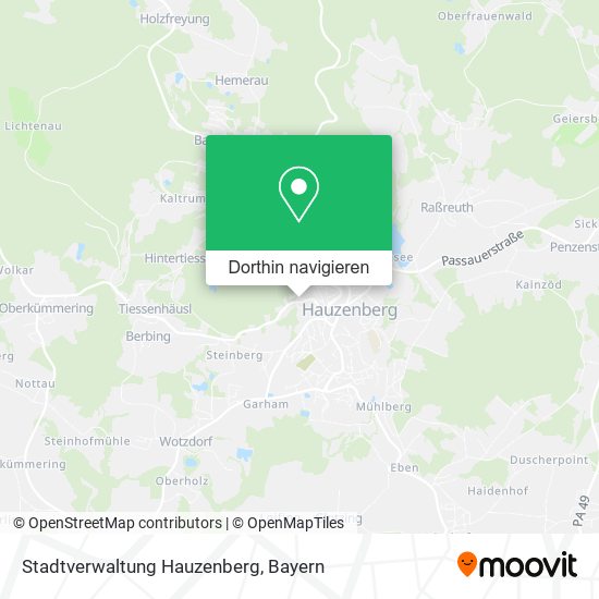 Stadtverwaltung Hauzenberg Karte