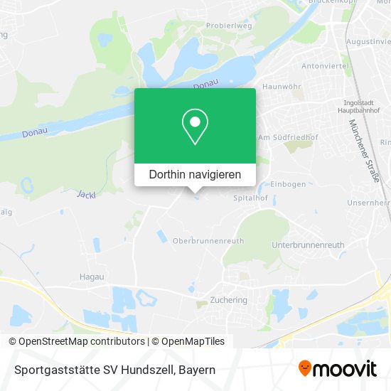 Sportgaststätte SV Hundszell Karte