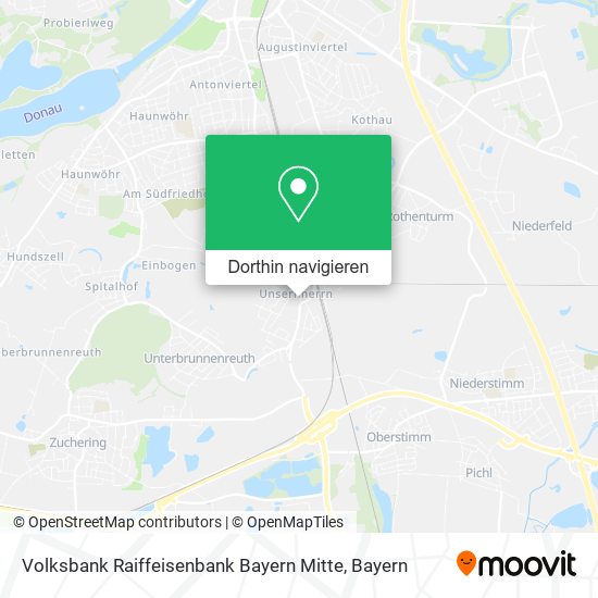 Volksbank Raiffeisenbank Bayern Mitte Karte