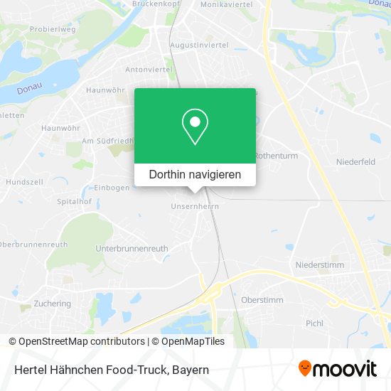 Hertel Hähnchen Food-Truck Karte
