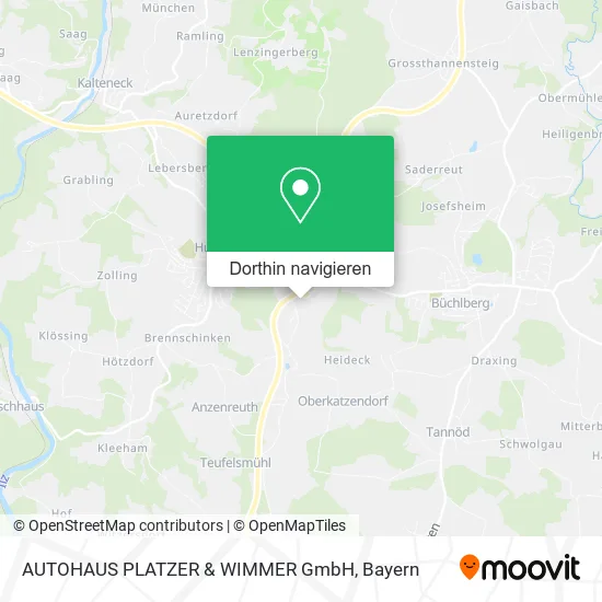 AUTOHAUS PLATZER & WIMMER GmbH Karte