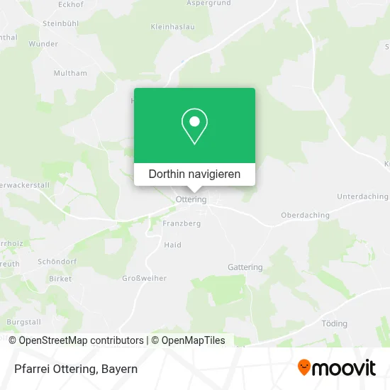 Pfarrei Ottering Karte