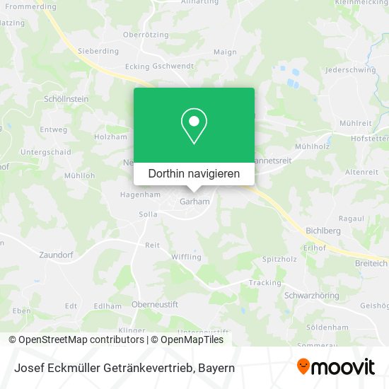 Josef Eckmüller Getränkevertrieb Karte