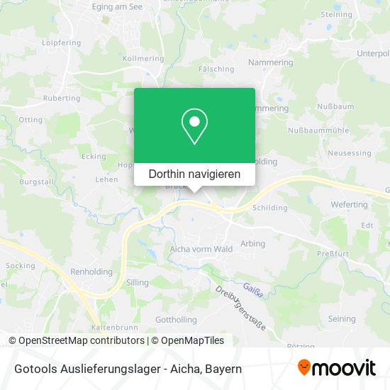 Gotools Auslieferungslager - Aicha Karte