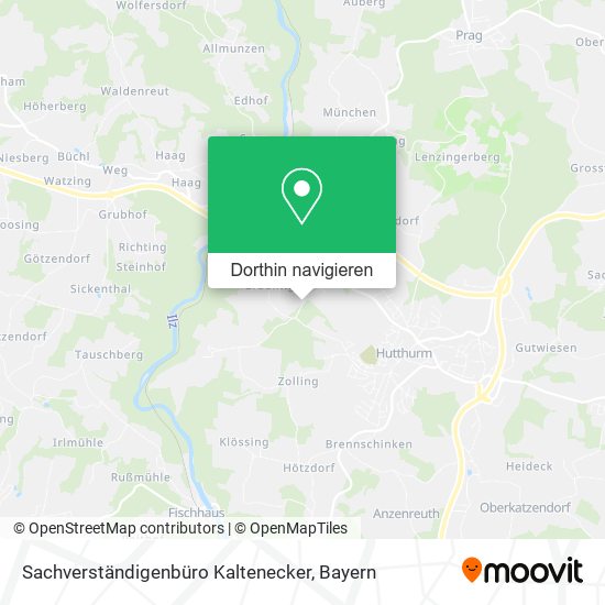 Sachverständigenbüro Kaltenecker Karte