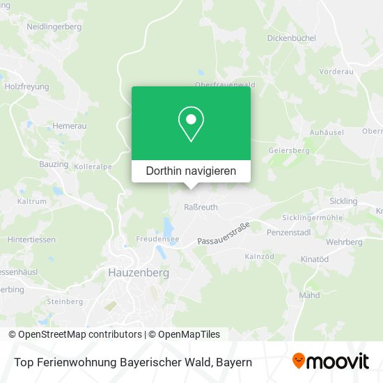 Top Ferienwohnung Bayerischer Wald Karte