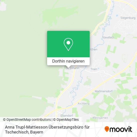 Anna Trupl-Mattiesson Übersetzungsbüro für Tschechisch Karte
