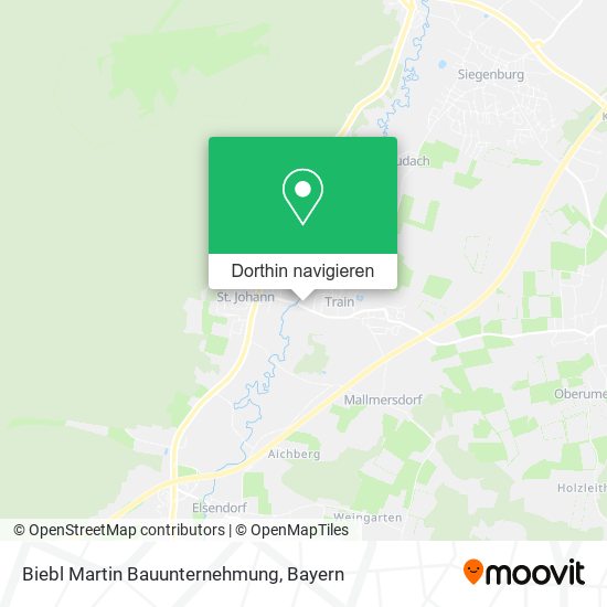 Biebl Martin Bauunternehmung Karte