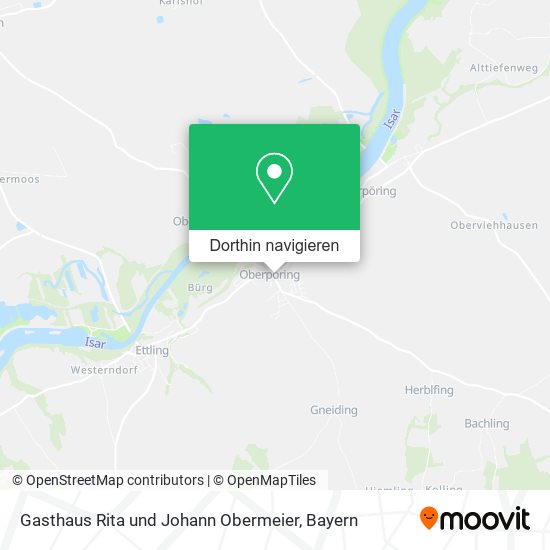 Gasthaus Rita und Johann Obermeier Karte