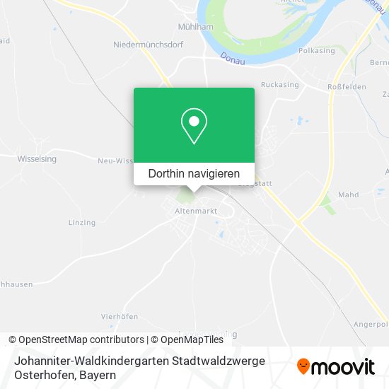 Johanniter-Waldkindergarten Stadtwaldzwerge Osterhofen Karte