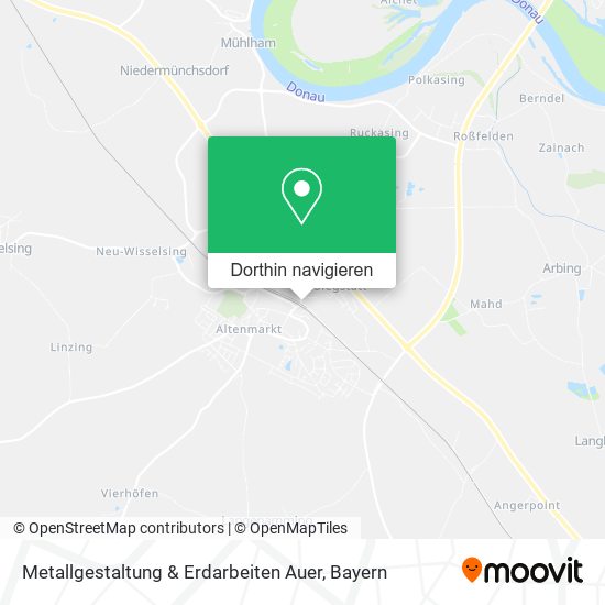 Metallgestaltung & Erdarbeiten Auer Karte