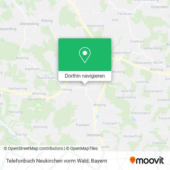 Telefonbuch Neukirchen vorm Wald Karte
