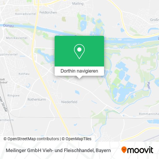 Meilinger GmbH Vieh- und Fleischhandel Karte