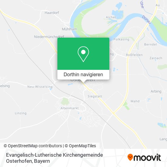 Evangelisch-Lutherische Kirchengemeinde Osterhofen Karte