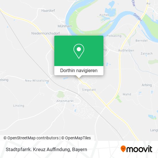 Stadtpfarrk. Kreuz Auffindung Karte
