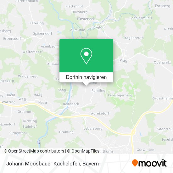 Johann Moosbauer Kachelöfen Karte