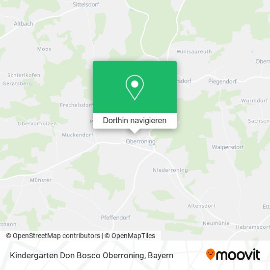 Kindergarten Don Bosco Oberroning Karte