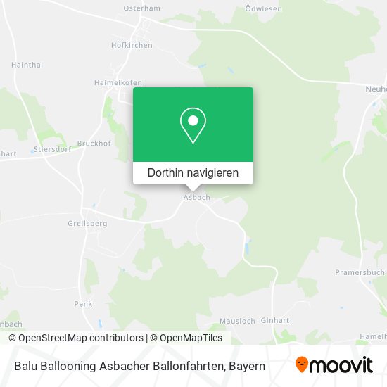 Balu Ballooning Asbacher Ballonfahrten Karte