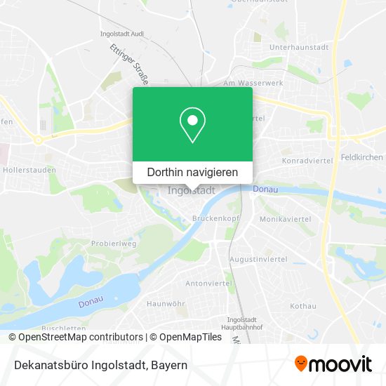 Dekanatsbüro Ingolstadt Karte