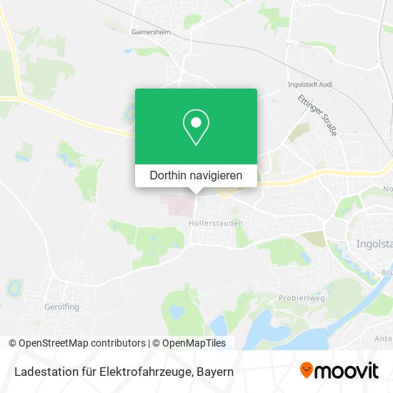 Ladestation für Elektrofahrzeuge Karte