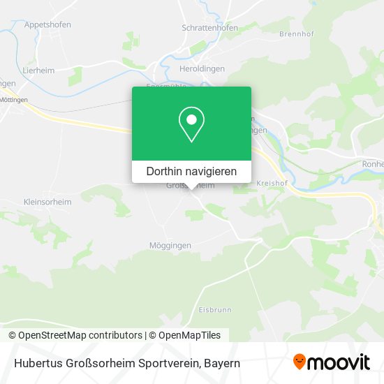 Hubertus Großsorheim Sportverein Karte