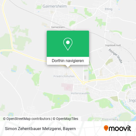 Simon Zehentbauer Metzgerei Karte