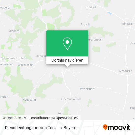 Dienstleistungsbetrieb Tanzillo Karte