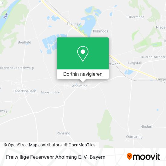 Freiwillige Feuerwehr Aholming E. V. Karte