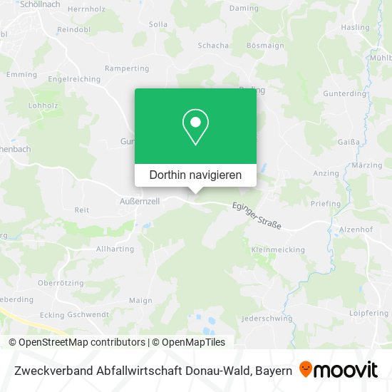 Zweckverband Abfallwirtschaft Donau-Wald Karte