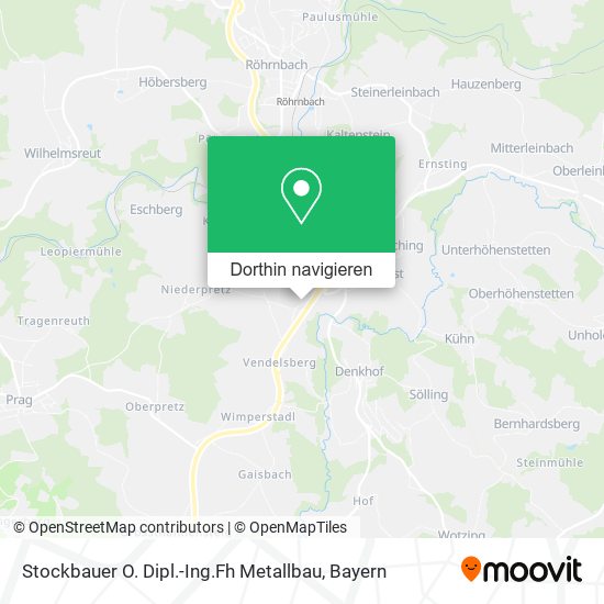 Stockbauer O. Dipl.-Ing.Fh Metallbau Karte