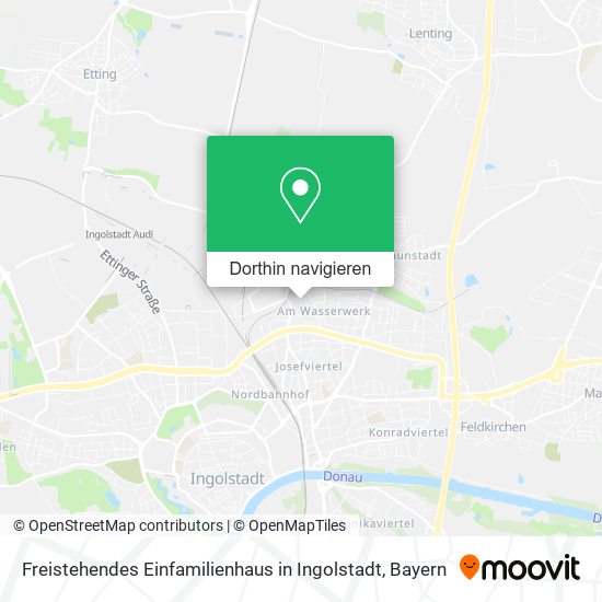 Freistehendes Einfamilienhaus in Ingolstadt Karte