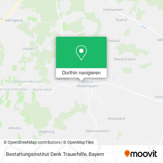 Bestattungsinstitut Denk Trauerhilfe Karte