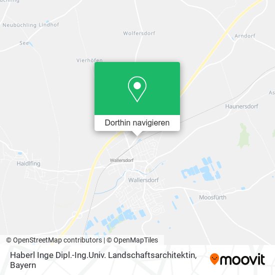 Haberl Inge Dipl.-Ing.Univ. Landschaftsarchitektin Karte