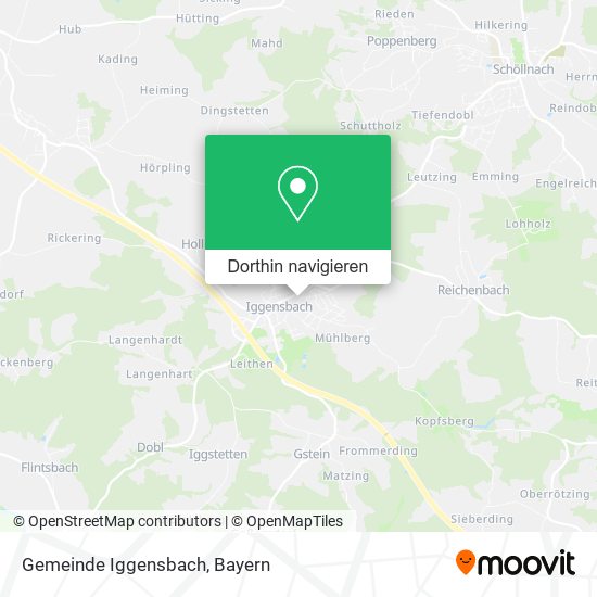 Gemeinde Iggensbach Karte