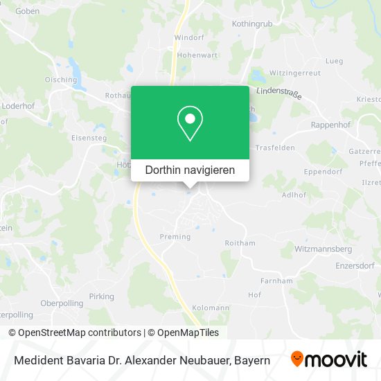 Medident Bavaria Dr. Alexander Neubauer Karte