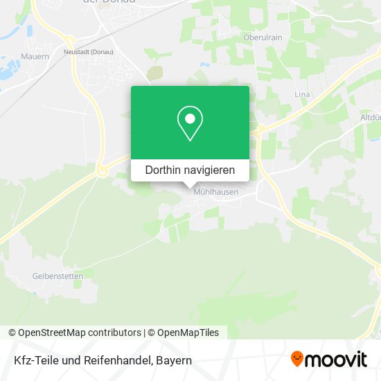 Kfz-Teile und Reifenhandel Karte