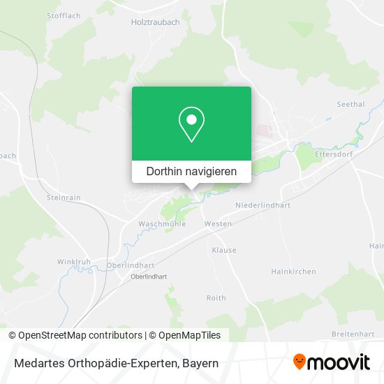 Medartes Orthopädie-Experten Karte