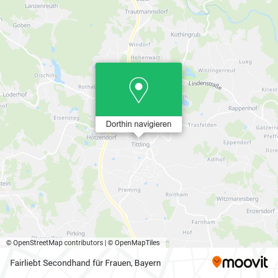 Fairliebt Secondhand für Frauen Karte