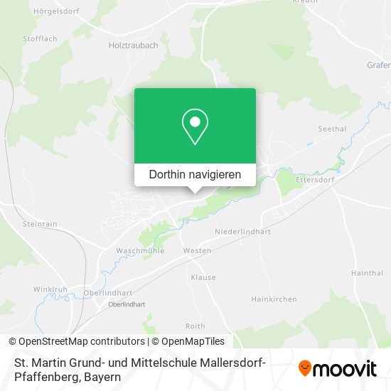 St. Martin Grund- und Mittelschule Mallersdorf-Pfaffenberg Karte