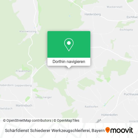 Schärfdienst Schiederer Werkzeugschleiferei Karte