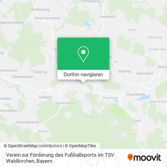 Verein zur Förderung des Fußballsports im TSV Waldkirchen Karte