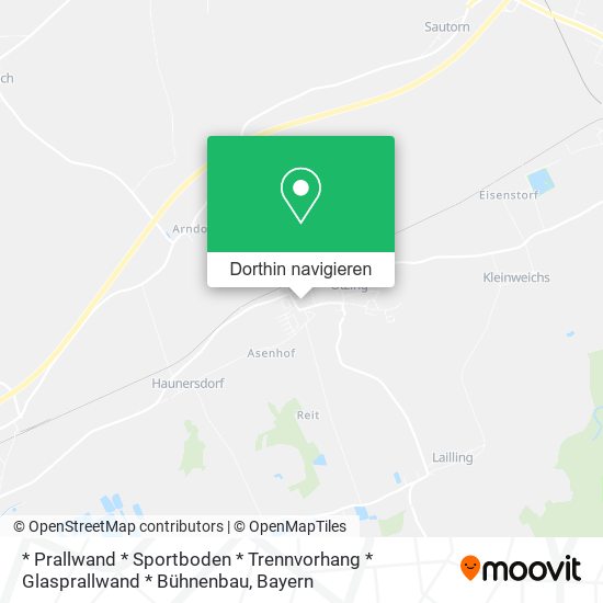 * Prallwand * Sportboden * Trennvorhang * Glasprallwand * Bühnenbau Karte