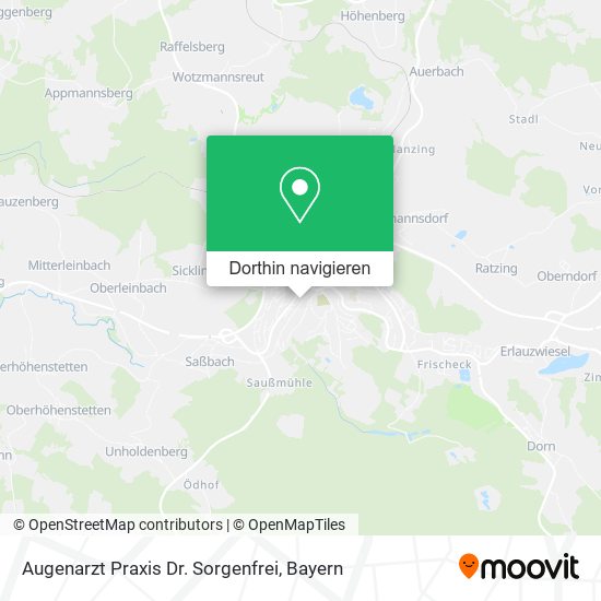 Augenarzt Praxis Dr. Sorgenfrei Karte