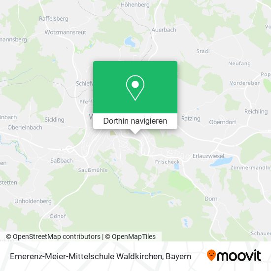 Emerenz-Meier-Mittelschule Waldkirchen Karte