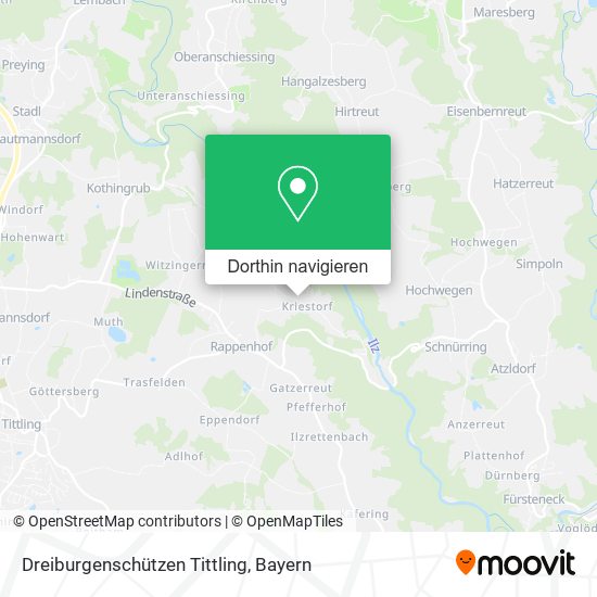Dreiburgenschützen Tittling Karte